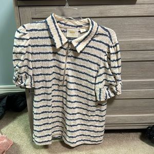 Marve striped Anthropologie top